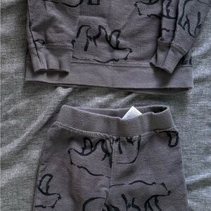 Carter's Charcoal Joggers with Animal Design